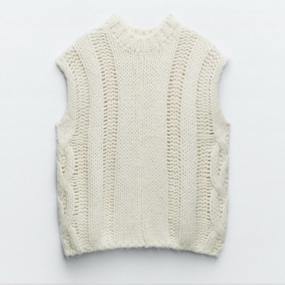 Zara Chunky Knitted Vest